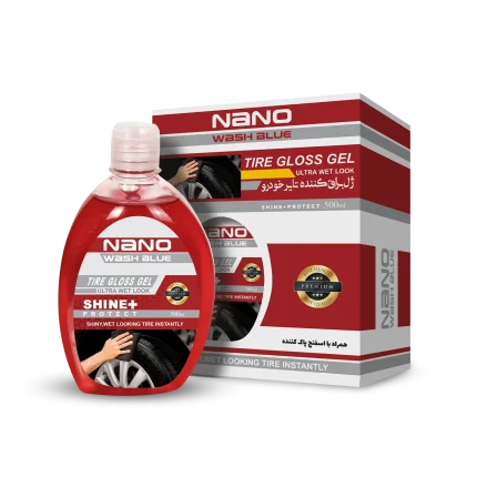 ژل براق کننده لاستیک نانو واش بلو حجم 500 میلی لیتر